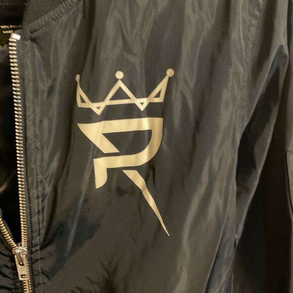 Prince Royce Alter Ego Tour Aviator Bomber Jacket Size XS Gold Logo “Roooyse” - Picture 2 of 16